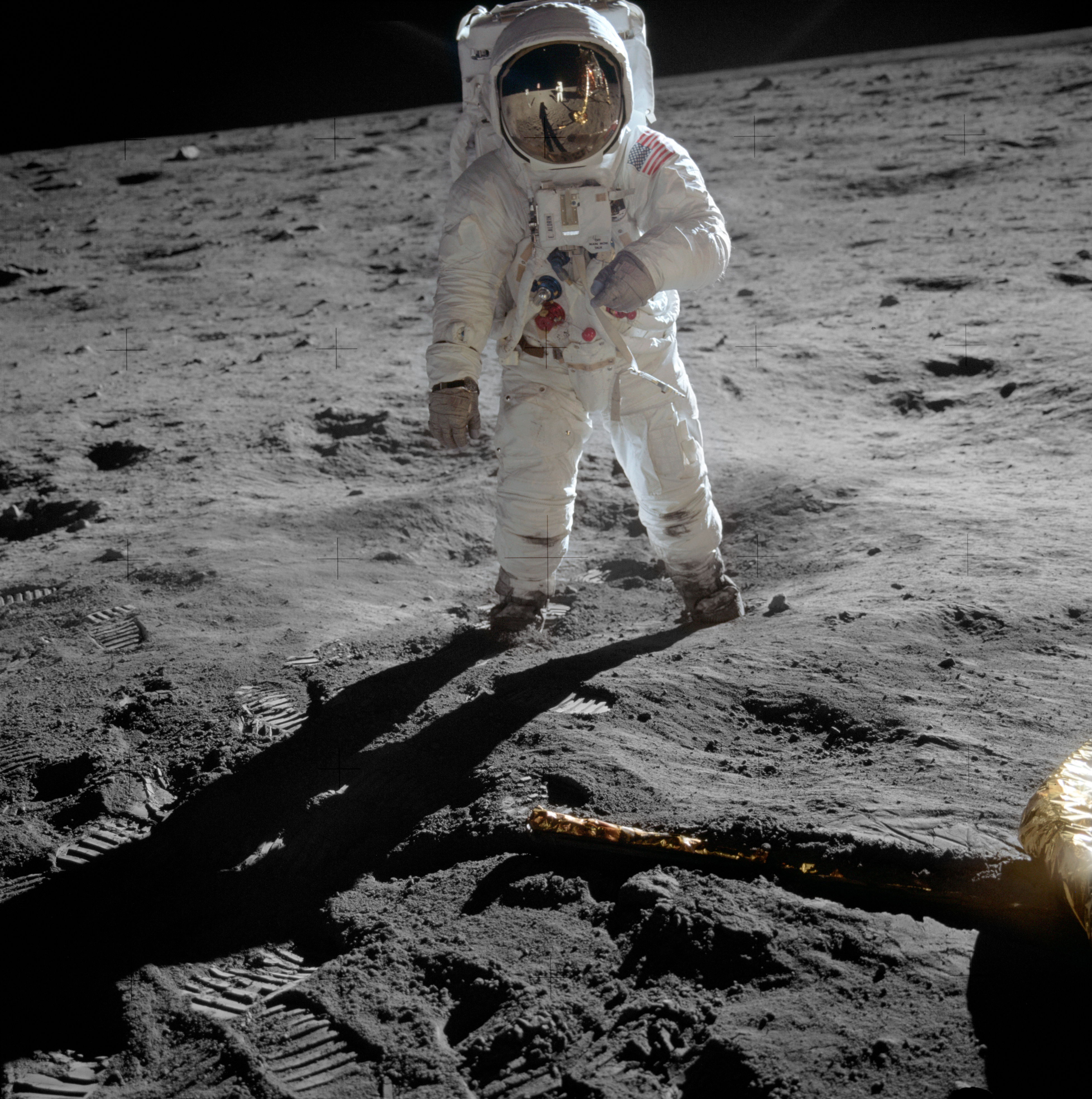Aldrin na povrchu Měsíce